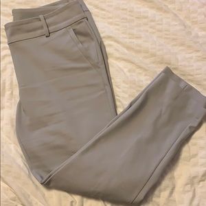 LOFT Curvy Skinny Gray Ankle Pants
